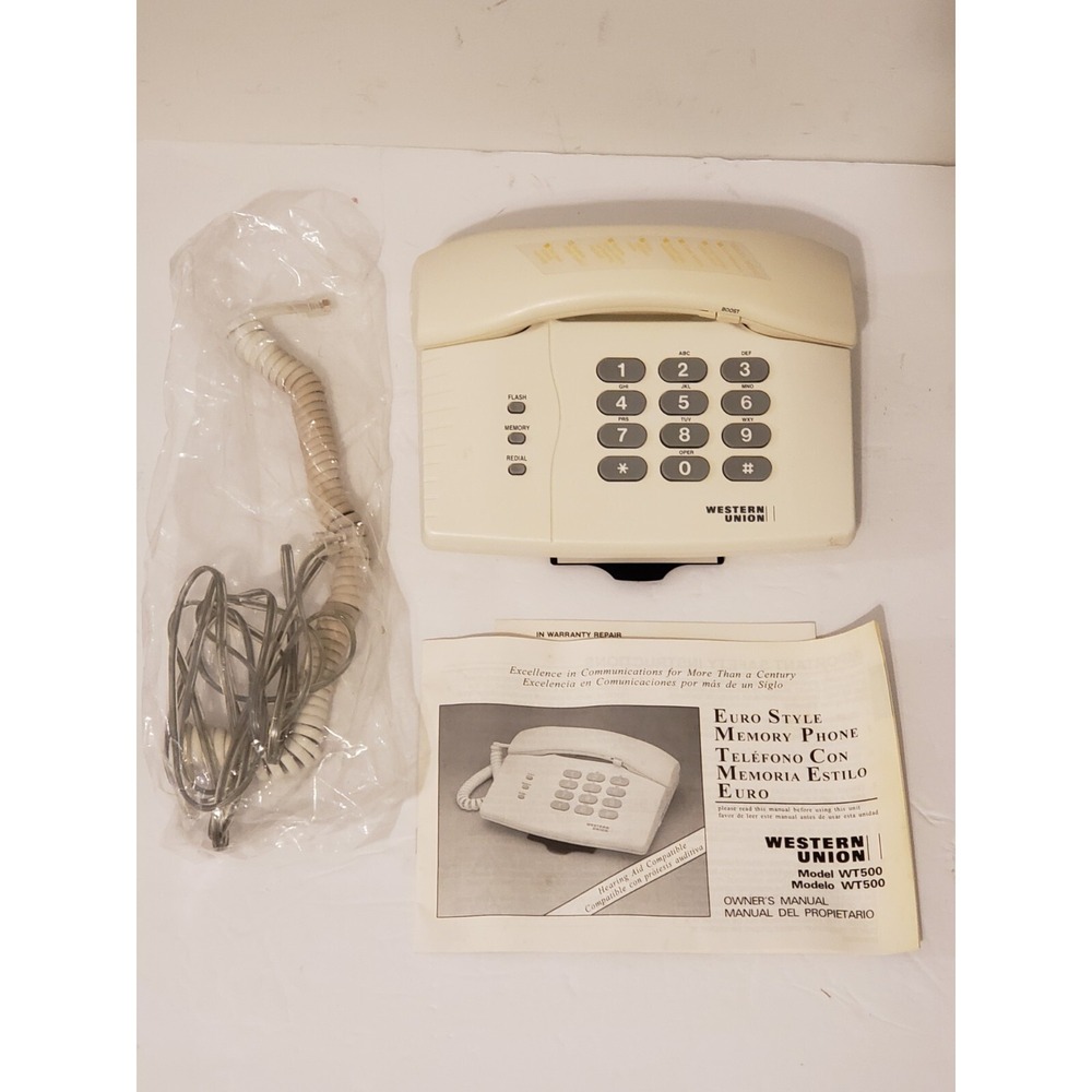 Western Union Telephone‎ WT500 Tone/Pulse New Never Used Phone Corded
